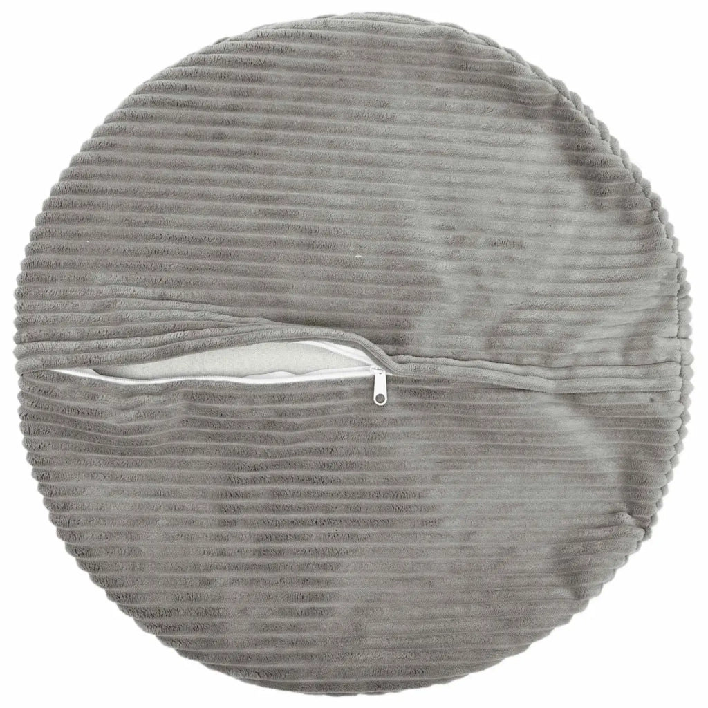 Federa 2 pcs HEERLEN Grigio Chiaro Ø 50 cm corduroy 922593