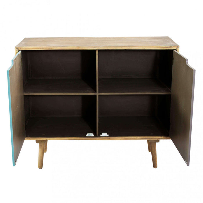 Mobiletto Niagara 80x35,5x66,8 h cm in Legno Multicolor