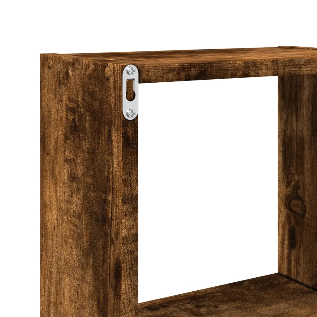 Mobile a Parete 78x18x71 cm Rovere Fumo in Legno Multistrato