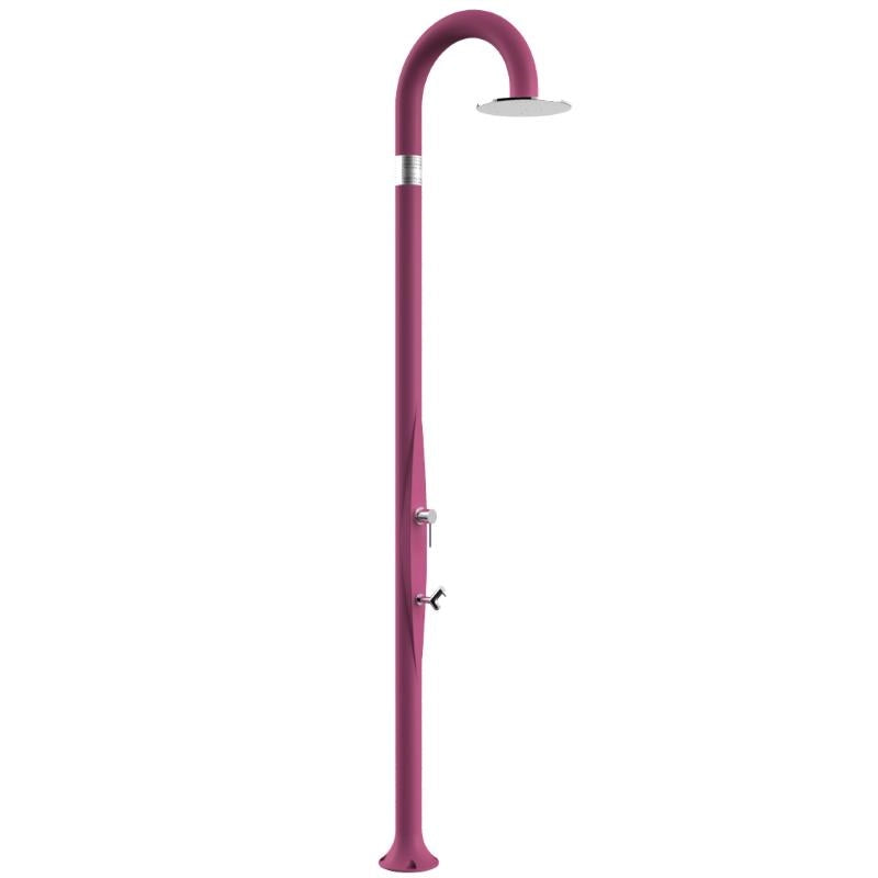 Doccia Tradizionale In Resina Funny Yin Con Miscelatore E Lavapiedi Colore Fuxia Cv-T325/4003
