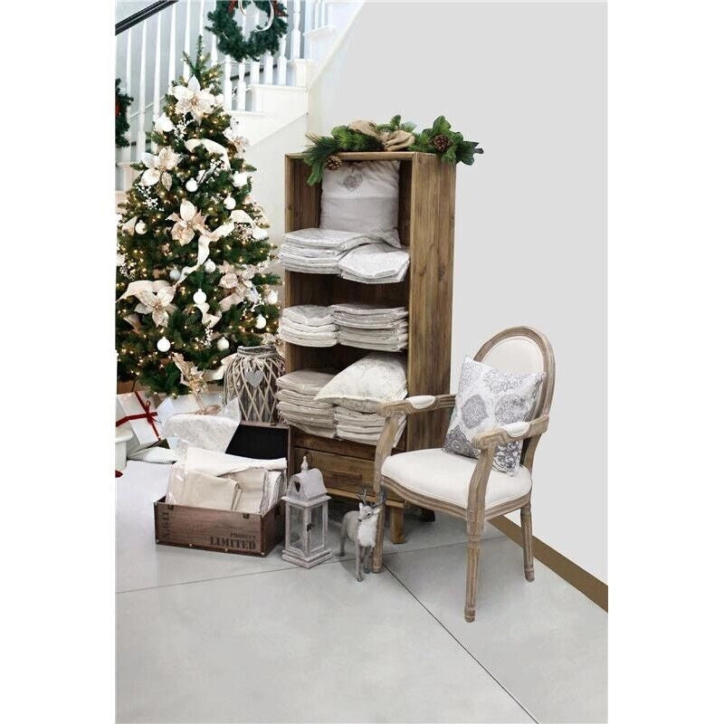 LIBRERIA JUSTIN IN LEGNO DI PINO RICICLATO 2 CASSETTI,3 RIPIANI 60 X 40 X 160 CM