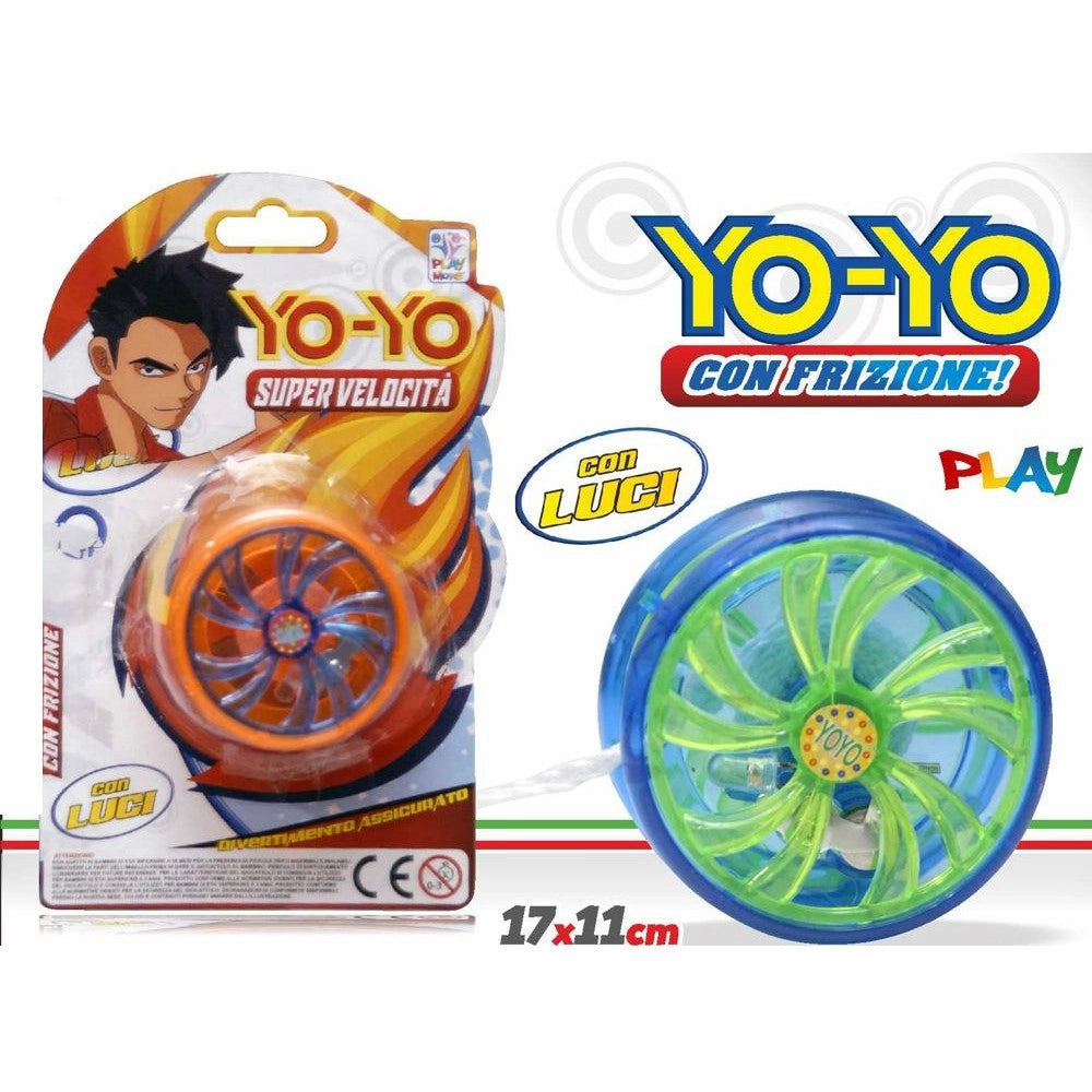 Trade Shop - Yoyo Con Luci Yo-yo Con Frizione Giocattoli Gioco Per Bambini Luminoso 2 Pezzi -