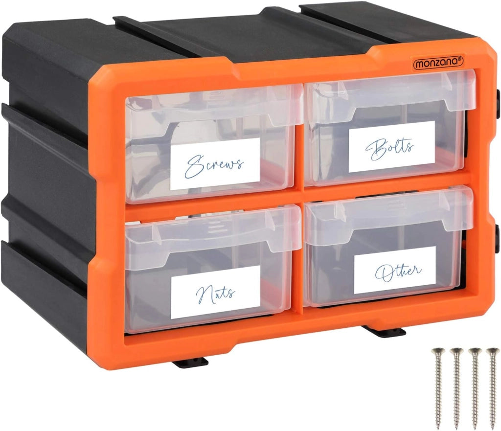 Box Portaminuterie Organizer espandibile 72 scomparti Contenitore Minuterie Utensili Officina