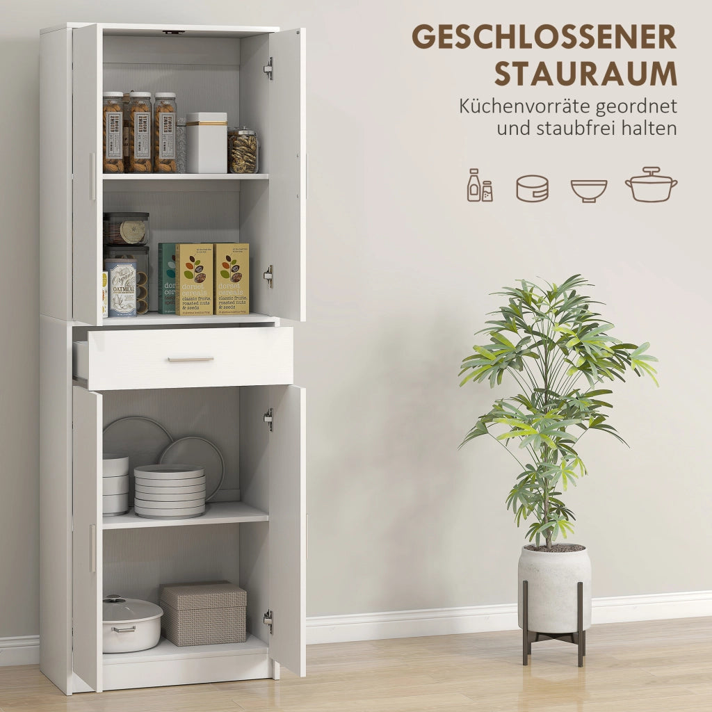 Mobile cucina 3 ripiani regolabili ¨C Xylo ¨C Truciolare MDF bianco salvaspazio