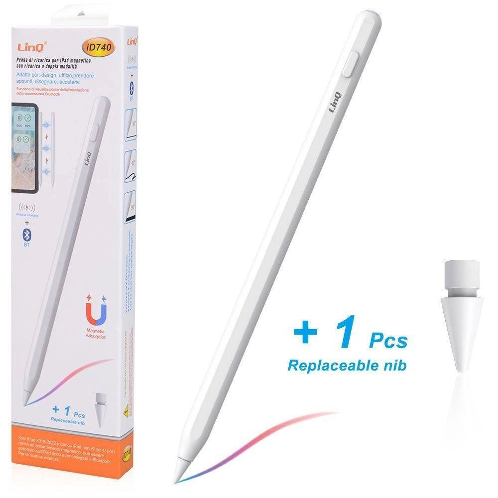 Trade Shop - Penna Apple Ipad Magnetica Wireless Con Ricarica Doppia Modalità Bluetooth Id740 -