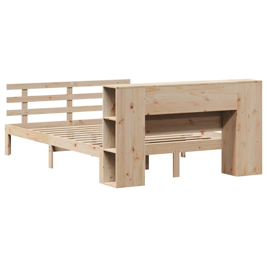 vidaXL Letto Libreria senza Materasso 140x190 cm in Legno di Pino