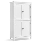 Mobiletto da bagno mobiletto da cucina mobile contenitore con 2 cassetti e 2 ante ripiani regolabili 30 x 60 x 110 cm bianco 12_0004023
