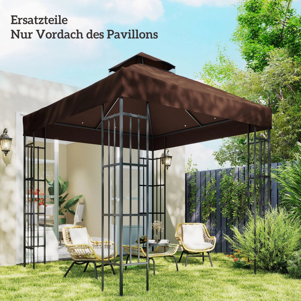 Tenda da giardino ¨C zephmum ¨C 3x3 m, UPF30+, grigio