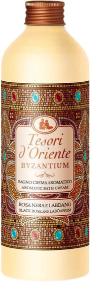 TESORI D'ORIENTE BYZANTIUM BAGNO CREMA AROMATICO ROSA NERA E LABDANO 500ML