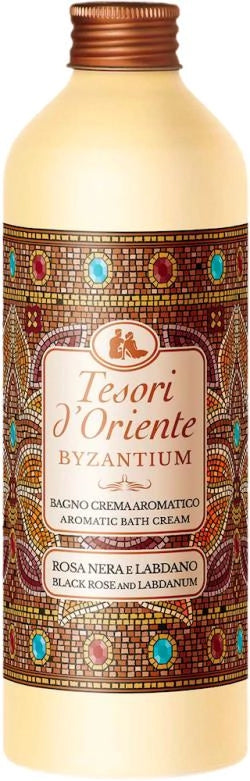 TESORI D'ORIENTE BYZANTIUM BAGNO CREMA AROMATICO ROSA NERA E LABDANO 500ML