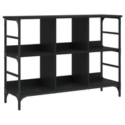 Credenza-Buffet-Armadio da cucina Nera 102x32x73,5 cm in Legno Multistrato