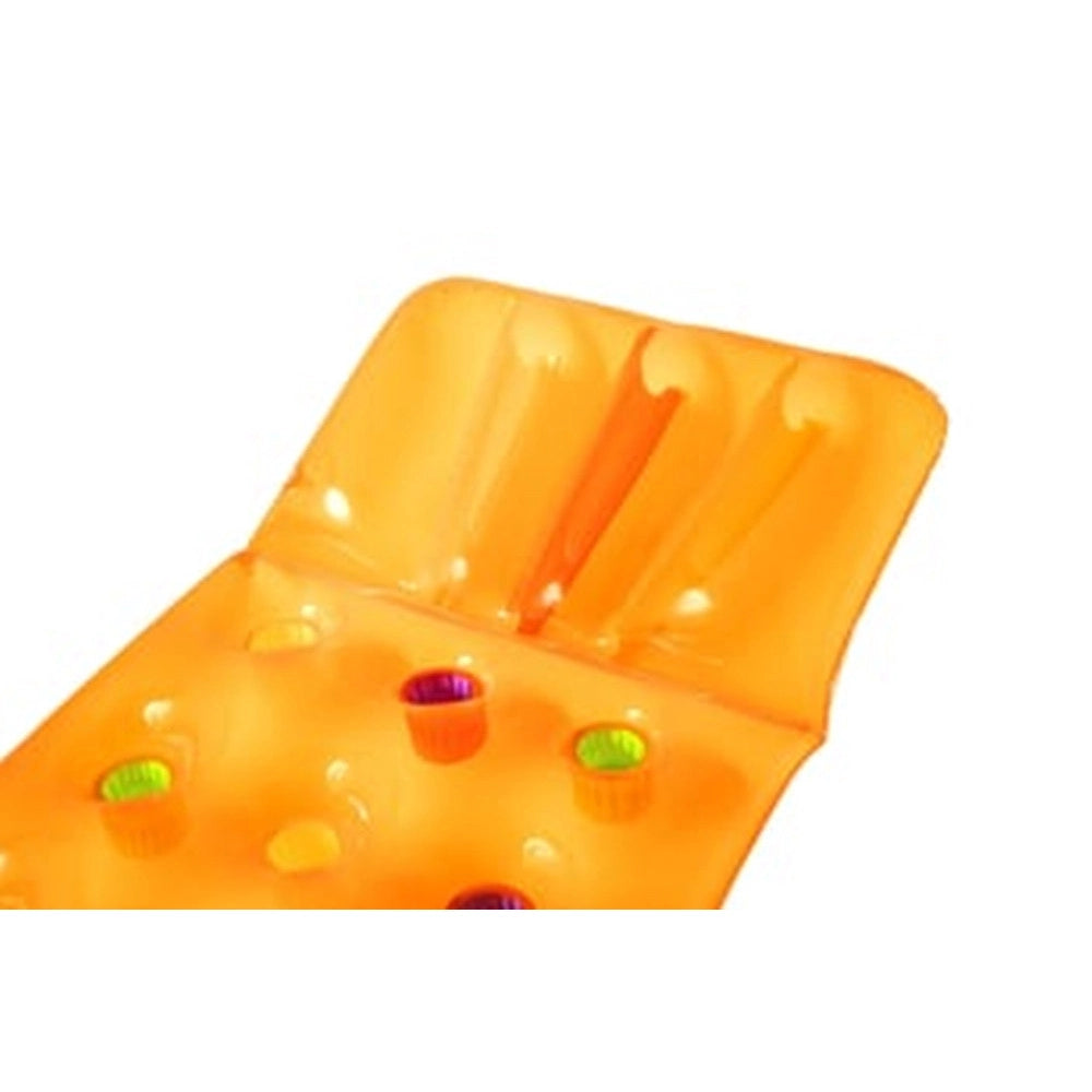 Trade Shop - Materassino Gonfiabile 18 Buchi Fashion Mare Piscina Traparente Colorato 188x71cm 019951 -