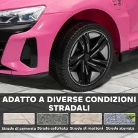 Auto Elettrica per Bambini 3-5 Anni con Telecomando, Sospensioni e Clacson, 103x58x41 cm, Rosa