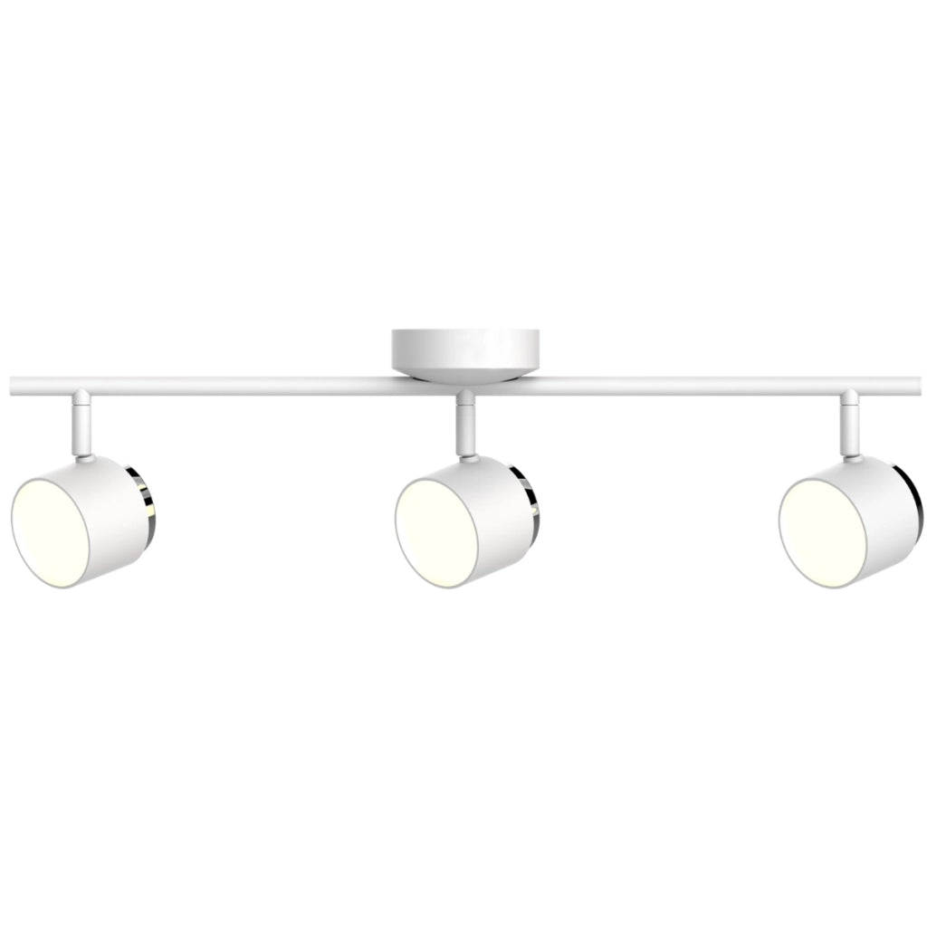Lampada parete-soffitto orientabile LED 3x 3000K bianca Polux