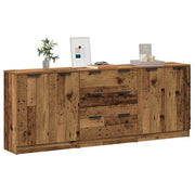 Credenze 3 pz Legno Antico 60x30x70 cm in Legno Multistrato 3329225