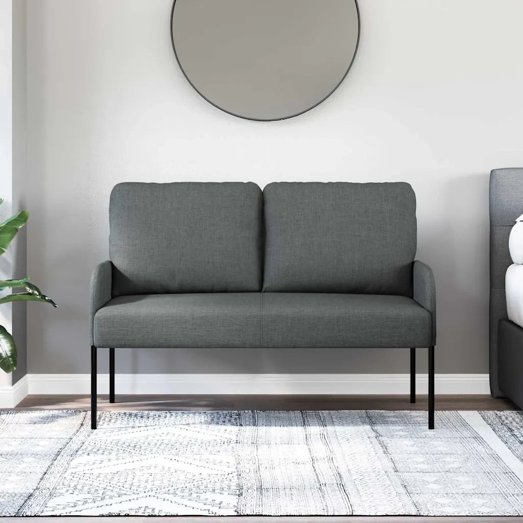 Divani con cuscino 110cm Grigio scuro Legno compensato