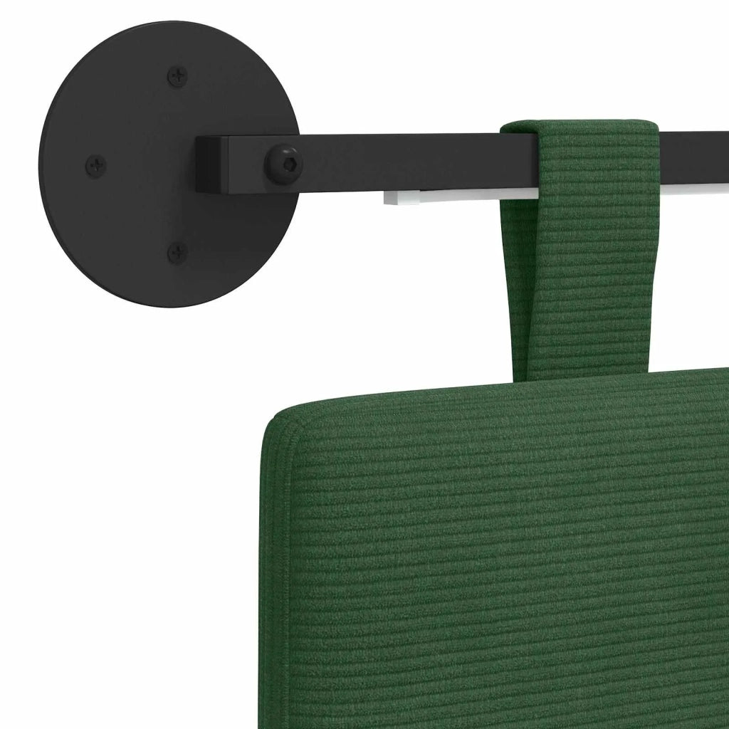 Testiera sospesa Con luce LED Verde Giungla Tessuto in Cords