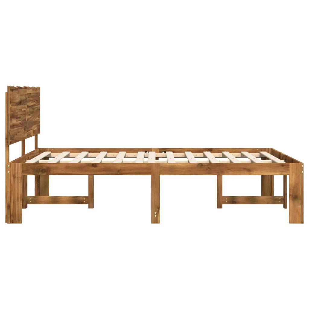 Letto matrimoniale con testiera ROSTOCK Naturale 120 x 190 cm 903402