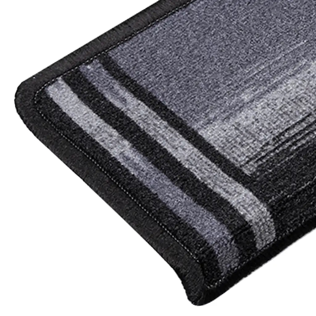 Tappetini Autoadesivi per Scale 15 pz 65x21x4 cm Neri e Grigi 326208