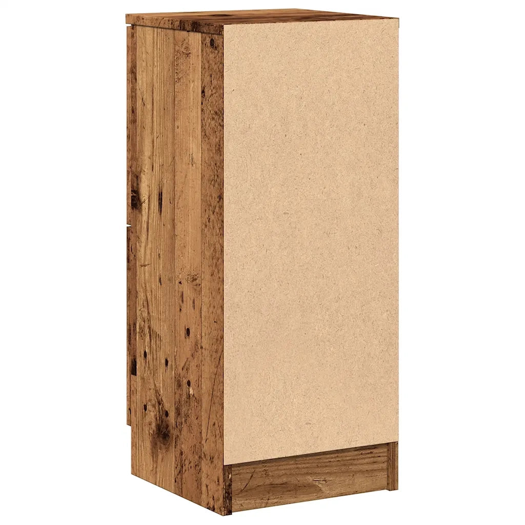 Credenze 2 pz Legno Antico 30x30x70 cm in Legno Multistrato