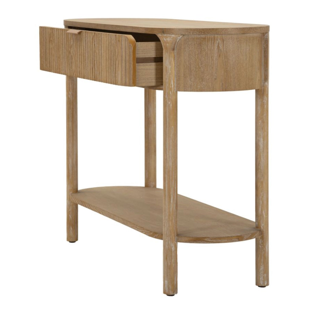 Tavolo Consolle VKH758, Marrone, Legno, 110x40x80 cm