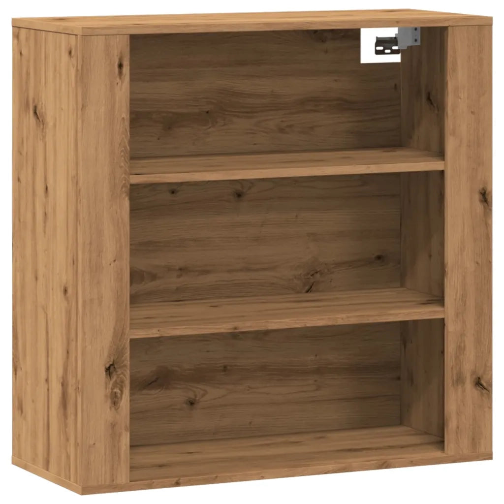 Armadietto a Muro | Mobile a Parete Rovere Artigianale 80x33x80cm Legno Multistrato