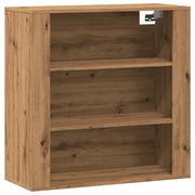Armadietto a Muro | Mobile a Parete Rovere Artigianale 80x33x80cm Legno Multistrato