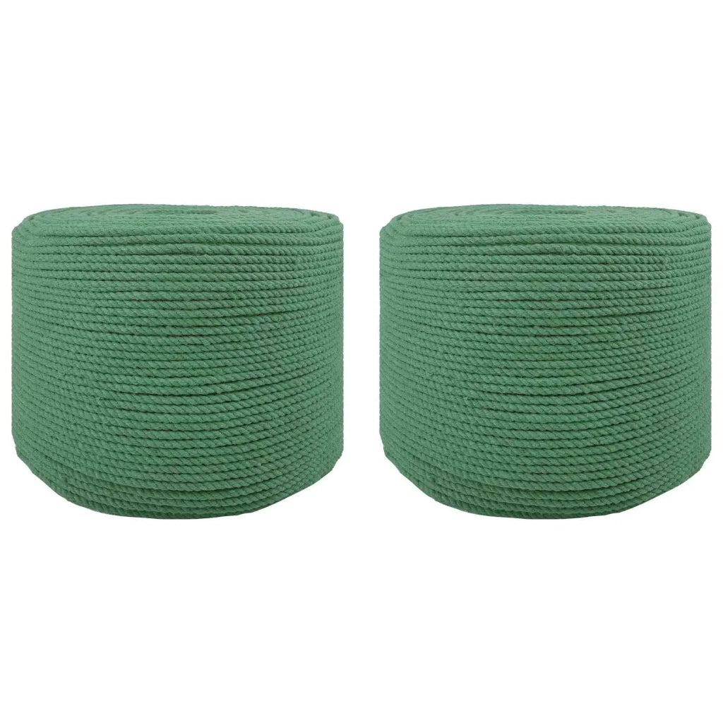Spago di Cotone 2 pz 2 mm 100 m Verde 100% Cotone 42011940