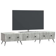 Mobile TV | Armadietto TV | Mobile Porta TV con cassetto Grigio Cemento 147 x 34,5 x 30 cm