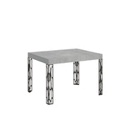 Tavolo Allungabile 110-194x70x77 cm Ghibli Cemento e Antracite