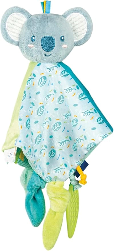 Soft Cuddles Koala Comforter, Dou Dou Morbido per Neonati 0+ Mesi, Personalizzabile con Nome, Stimolazione Sensoriale e