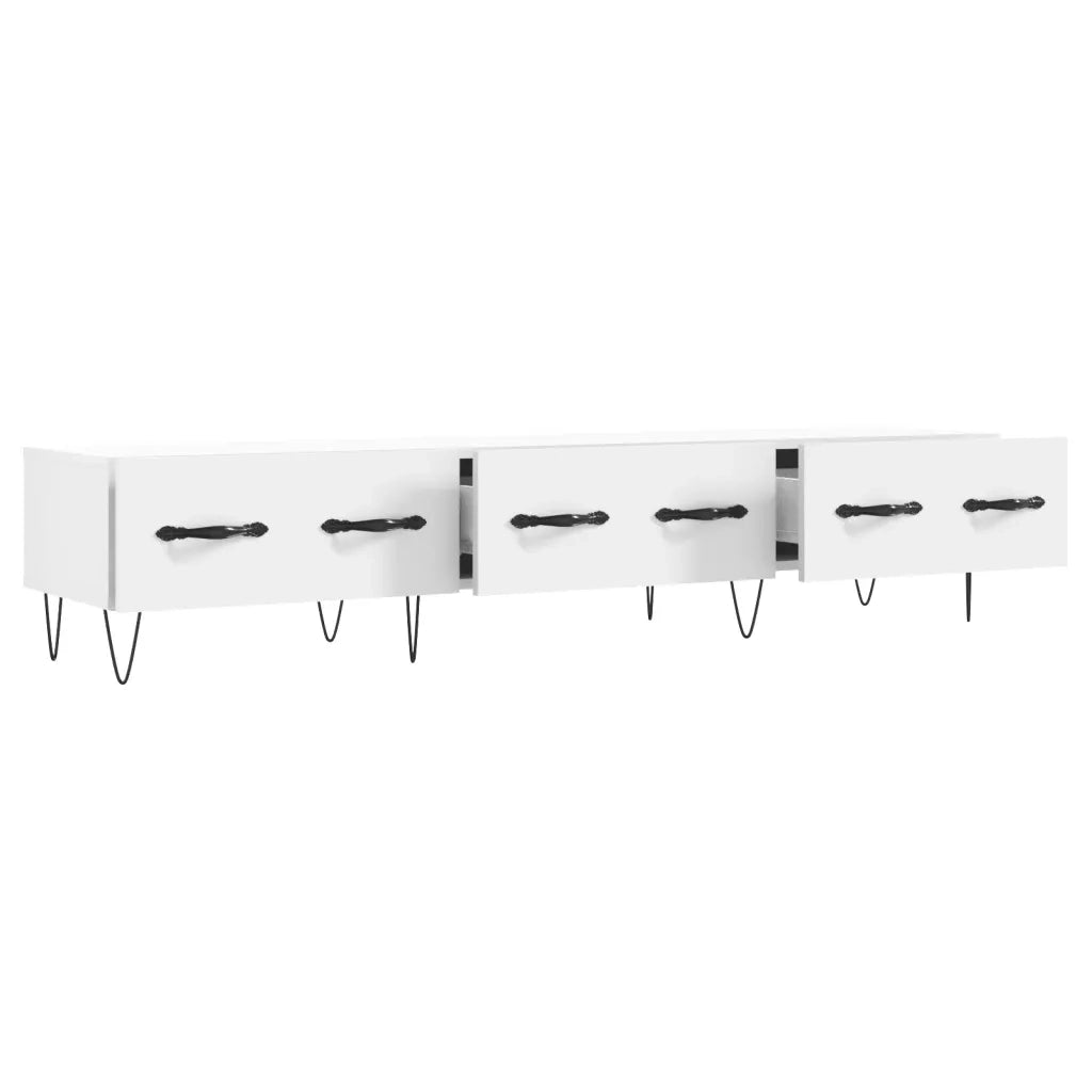 Mobile Porta TV Bianco 150x36x30 cm in Legno Multistrato 829148