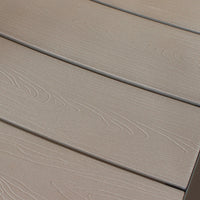 Poltrona Cervia Impilabile 58x58x89 h cm in Alluminio Taupe