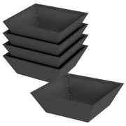 Fioriere | Cassetta per fiori | Vaso da giardino 5 pz Nero 50 x 50 x 15 cm