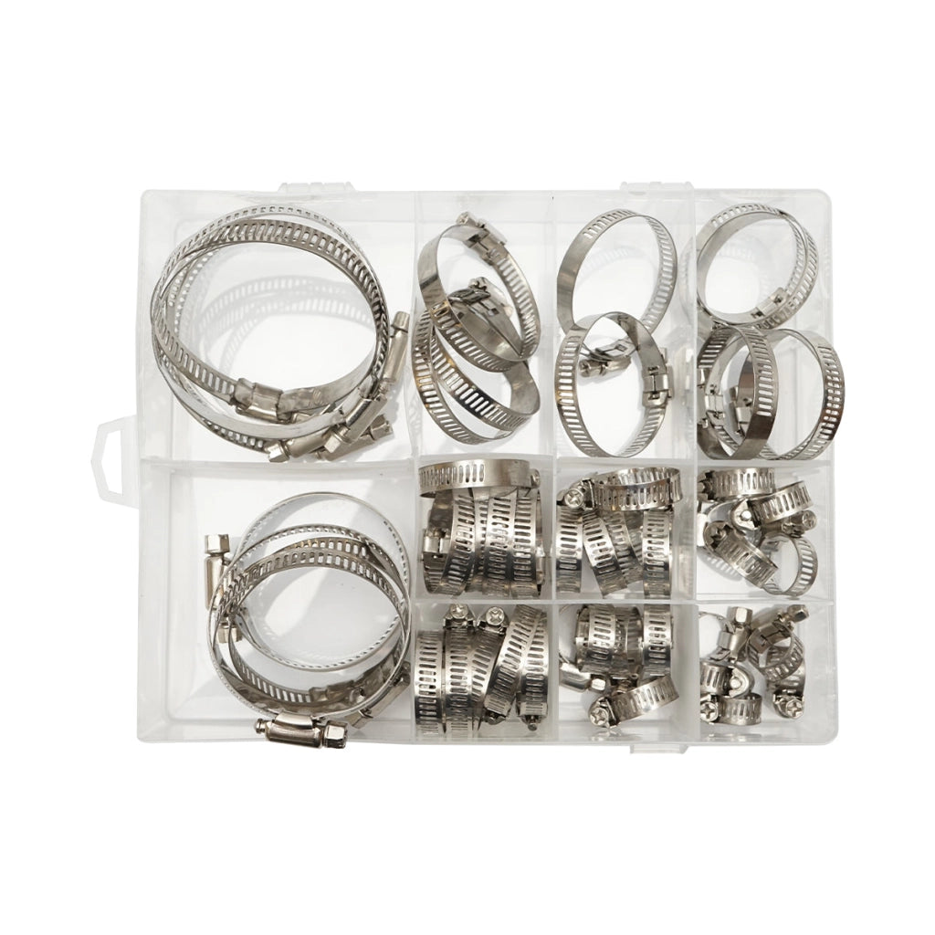 Set di fascette in acciaio inox 50 pezzi Breckner Germany