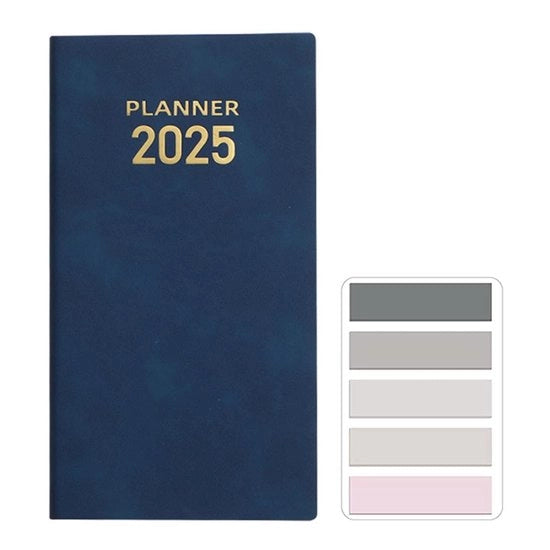 Agenda A6 in PU con 120 pagine - Tabellario Morandi - Pianificatore settimanale - Pianificatore quotidiano - Leggerezza e compattezza