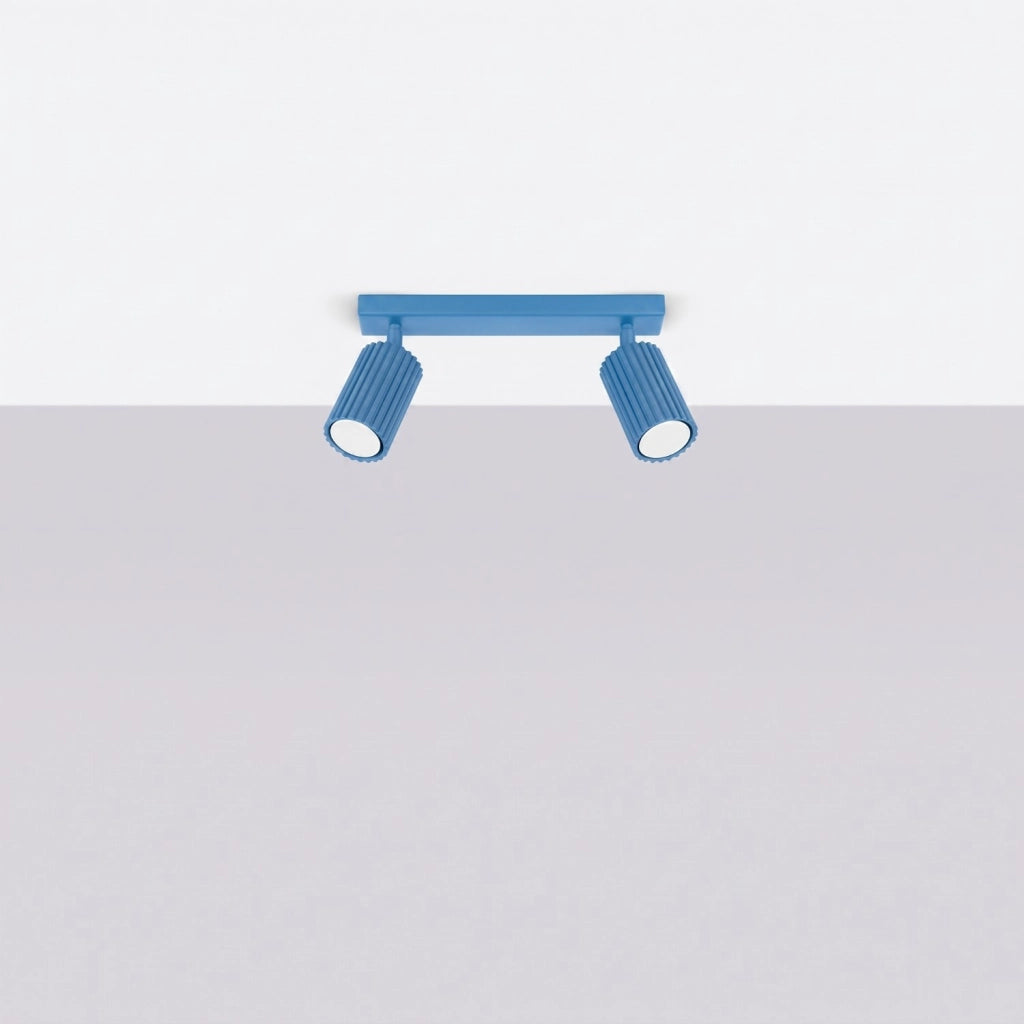 Plafoniera KARBON 2 azzurro