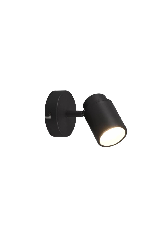 Spot da Interno  GU10 in Metallo Nero Opaco