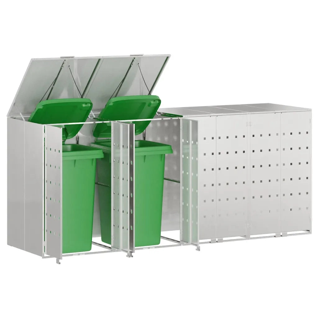 Contenitore per Rifiuti per 3 Bidoni 340 x 77.5 x 115.5 cm