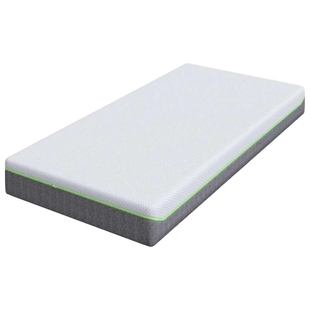 vidaXL Materasso Bianco e Grigio 100 x 200 cm Molle Insacchettate