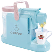 Macchina per Caffè Giocattolo per Bambini Eroga Acqua Gioco Realistico Blu