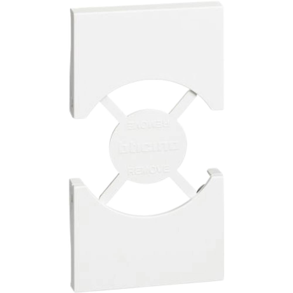 Cover bticino living now per prese standard p40 2 moduli varie finiture *** colore bianco, confezione 1