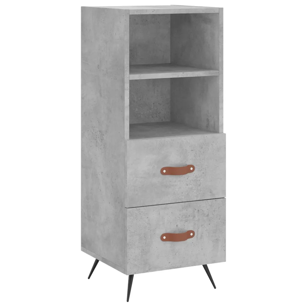 Credenza Grigio Cemento 34,5x34x180 cm in Legno Multistrato 3200237