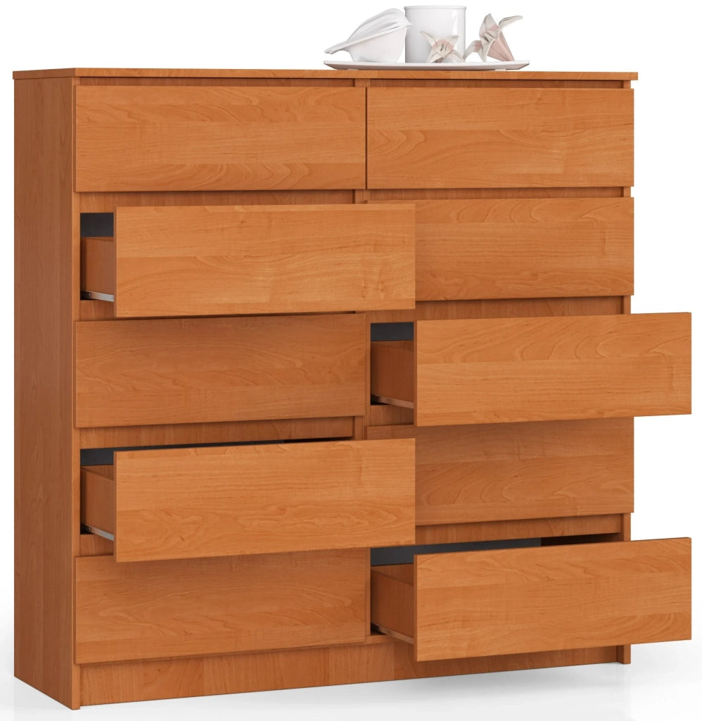 Cassettiera AKORD K120 Ontano 120 cm 10 cassetti 120x40x121 cm