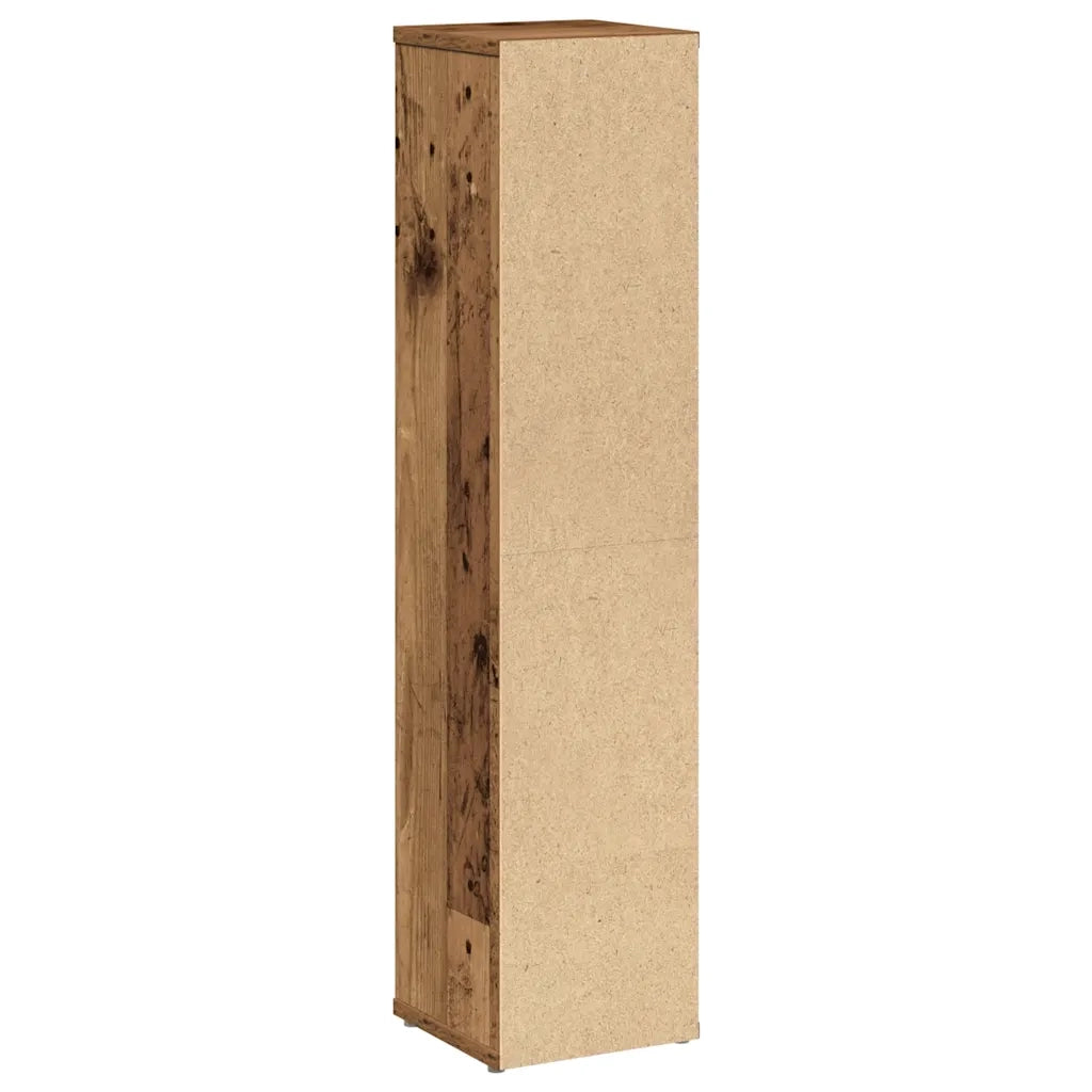 Mobiletto da bagno con portarotolo Legno Antico 20,5x20x90 cm 858513