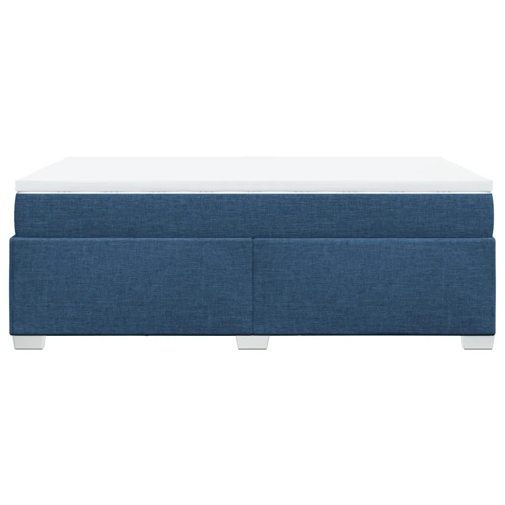 Giroletto a Molle con Materasso Blu 120x200 cm in Tessuto 3285129