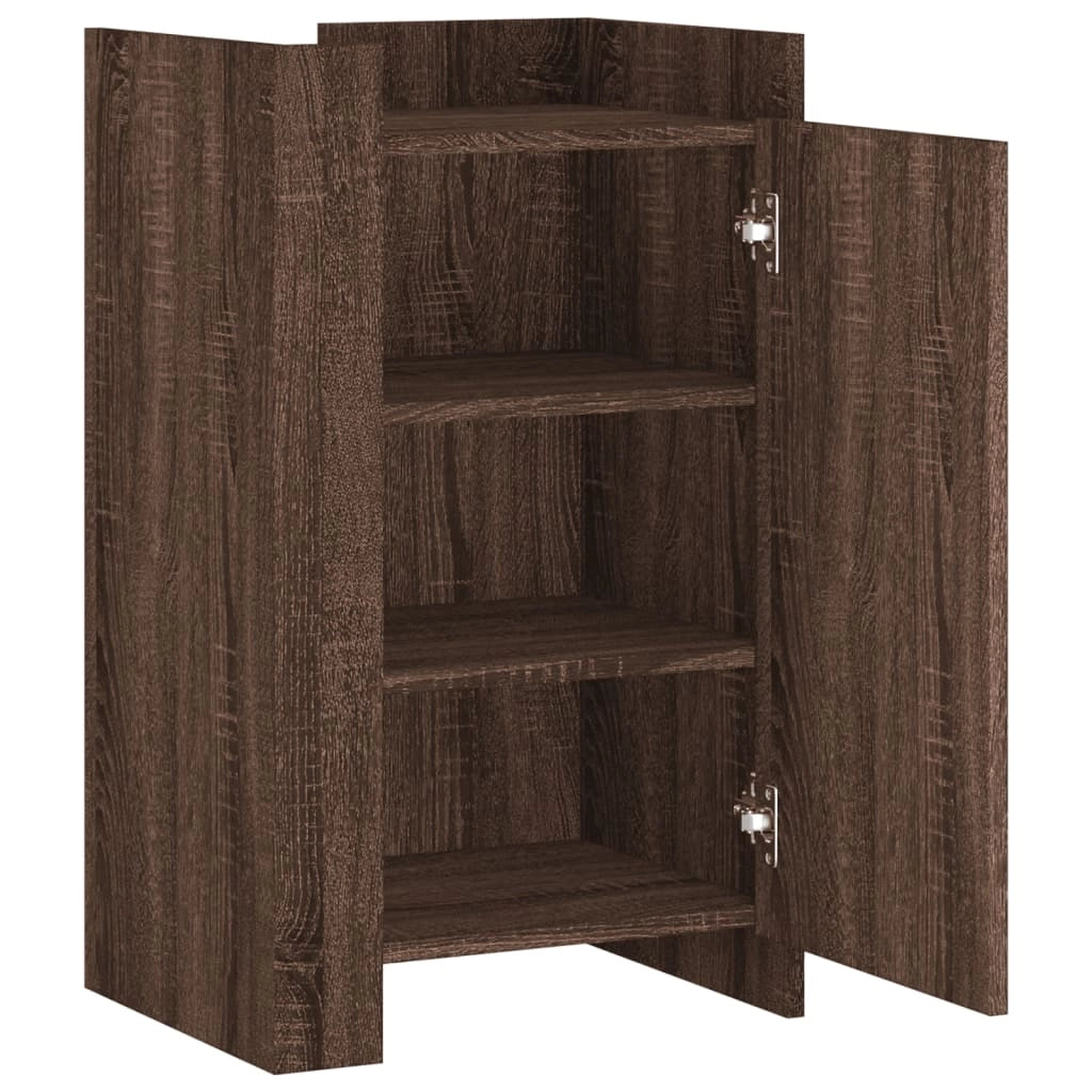 Buffet credenza cassettiera armadio mobile contenitore organizer per cucina soggiorno salotto 45 x 35 x 75 cm legno ingegnerizzato marrone 02_0031261