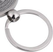 Calendario Perpetuo Chiave Silver Color | 50 Anni Calendario Eterno Anelli - Sole e Luna Chiave per Ornamenti di Auto.