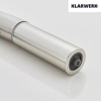 Jana | Rubinetto estraibile 3 vie premium argento spazzolato | osmosi in acciaio inox cucina | miscelatore 360 gradi | filtro 3 attacchi gomito alto