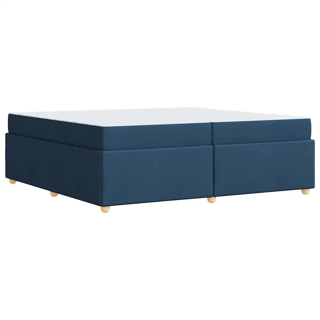 Struttura del letto con materasso Blu 200 x 200 cm Tessuto 3399383